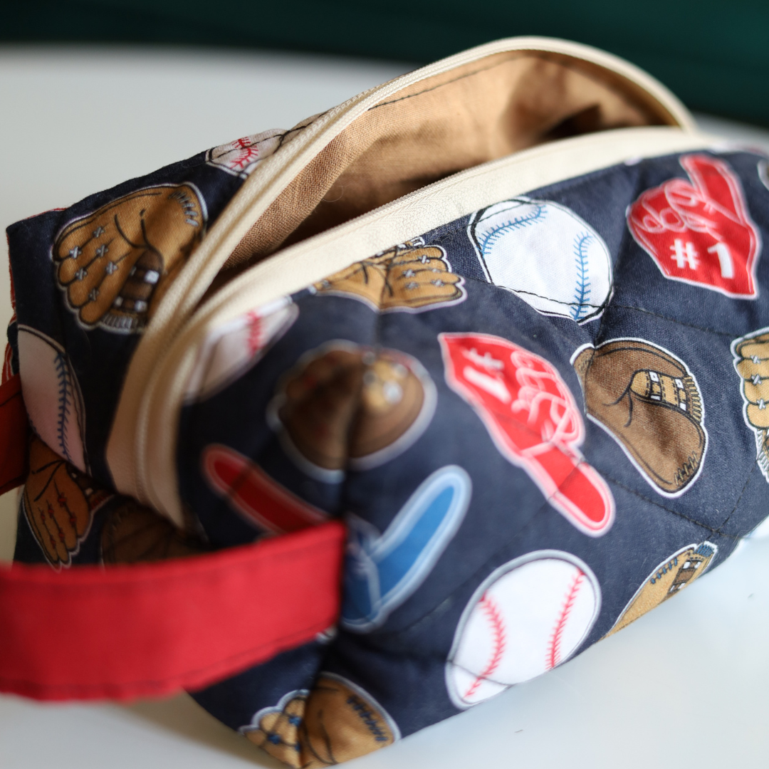 Trousse matelassée - Baseball