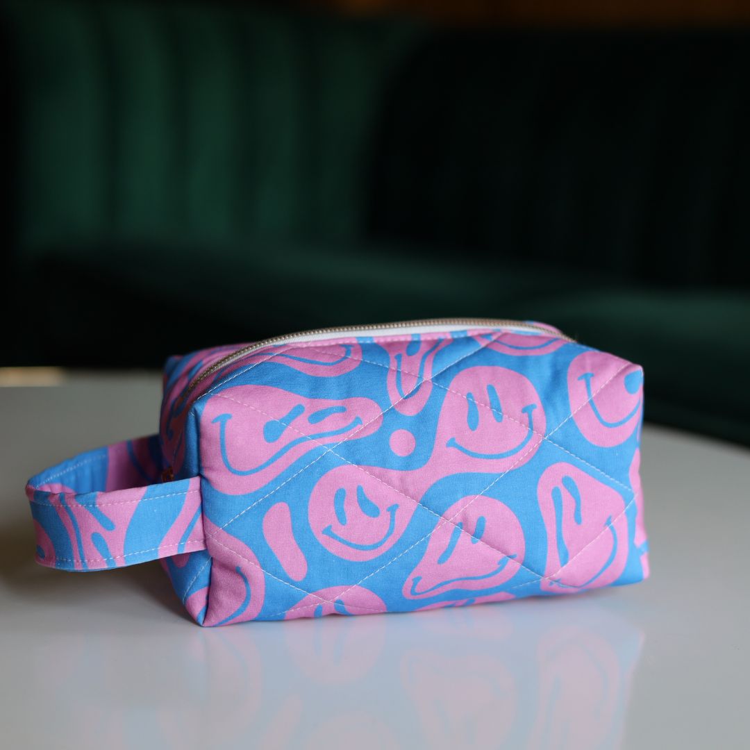 Trousse matelassée - Smileys